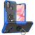 Tecno itel S23 Plus Ring magnetic bracket phone case armor bear protective case Blue