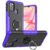 Tecno itel S23 Plus Ring magnetic bracket phone case armor bear protective case Purple